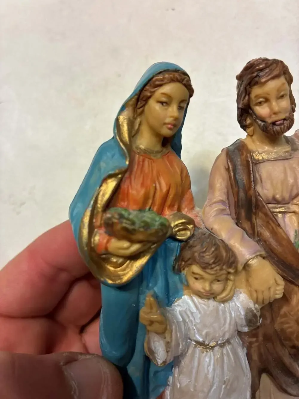 Vintage Holy Family Statue of Jesus Mary and Joseph Made in Italy